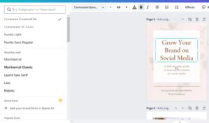 Creating a digital ezine with Canva